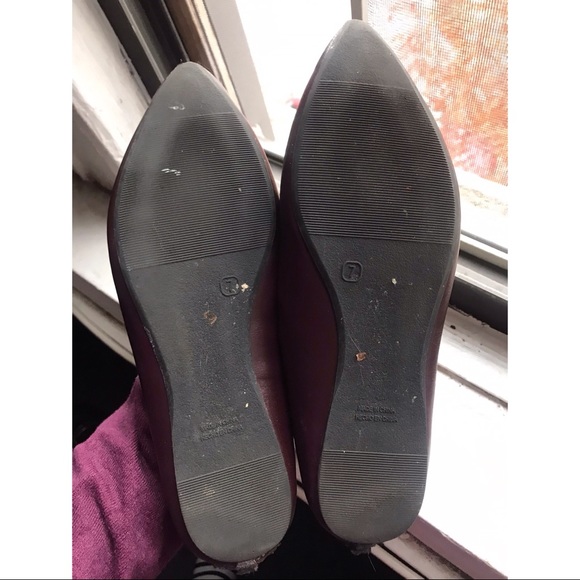 Maroon pointed old navy flats - Picture 4 of 6